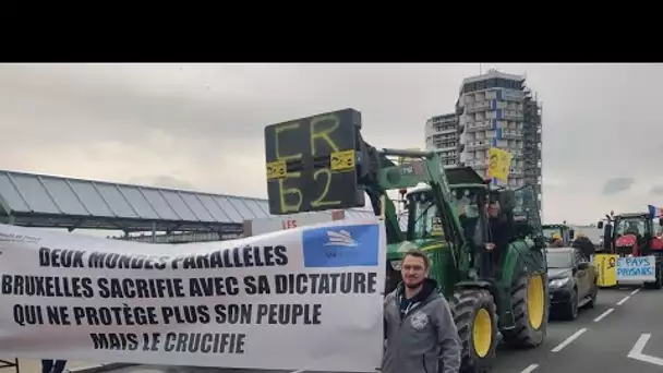 À Boulogne-sur-Mer, manifestation commune de pêcheurs et agriculteurs qui attendent «des réponses…