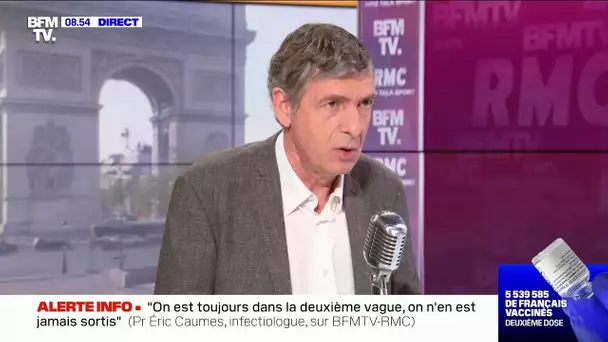 Eric Caumes face à Apolline de Malherbe sur RMC et BFMTV