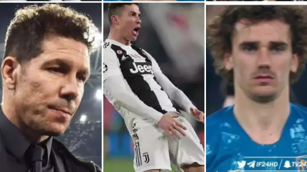 La réponse de Simeone à l&#039;imitation de Cristiano Ronaldo sur sa celebration, psg , zidane, ol barca