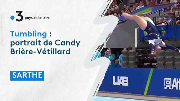 Sarthe : Candy, l'étoile du tumbling tricolore