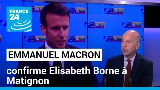 Emmanuel Macron confirme Elisabeth Borne à Matignon, "ajustements" ministériels en vue