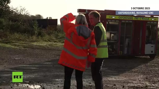 🇬🇧 Royaume Uni  les pompiers poursuivent leurs opérations après une explosion dans une usine