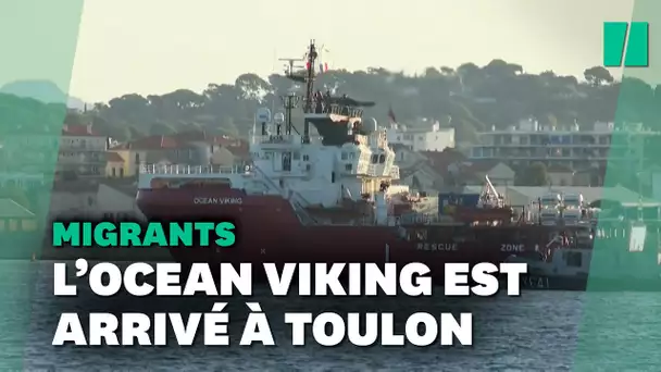 L’Ocean Viking est arrivé à Toulon après des semaines d’errance