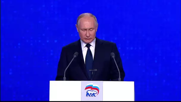 EN DIRECT : Poutine s'exprime lors du 21e congrès du parti Russie unie