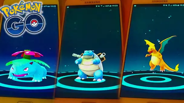 3 EVOLUTIONS : DRACAUFEU, FLORIZARRE, TORTANK ! - Pokemon Go