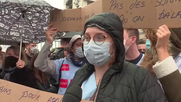 VIDEO: Les soignants du service réanimation du CHU de Rouen à bout de souffle