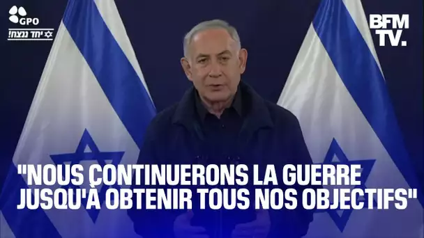 Guerre Israël-Gaza: le discours intégral de Benjamin Netanyahu, après la fin de la trêve de 7 jours