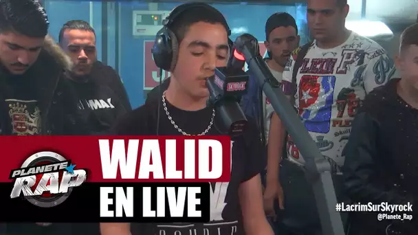 Walid "La cour des grands" & "C'est la guerre" en live #PlanèteRap