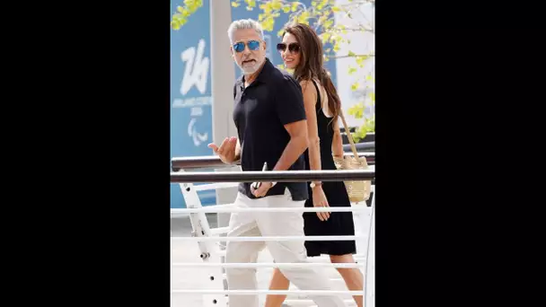 George Clooney au bras d'Amal : caresses, baisers... La star et sa sublime femme affichent comme r