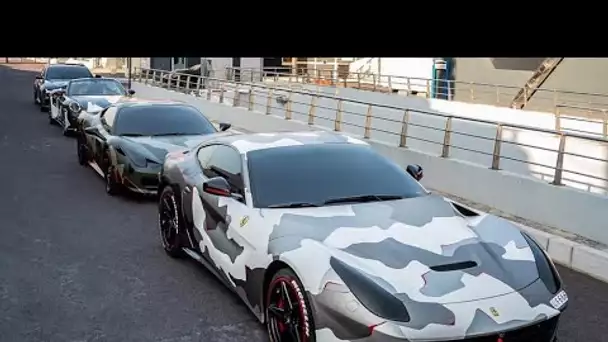 LA FOLIE !! J'AI SORTI TOUTES MES VOITURES !! CONVOI LAFERRARI ET 918 CAMO !!