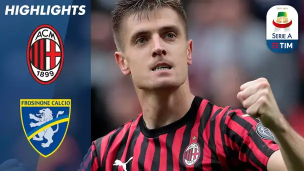 Milan 2-0 Frosinone | Milan win to bolster Champions League hopes | Serie A