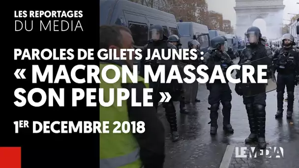PAROLES DE GILETS JAUNES : 'MACRON MASSACRE SON PEUPLE'