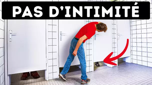 Voici pourquoi les cabines de toilettes publiques ont un espace si grand sous la porte