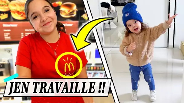 JEN TRAVAILLE AU MACDO ET JESSY VA À L'ÉCOLE !  | Weekly Vlog