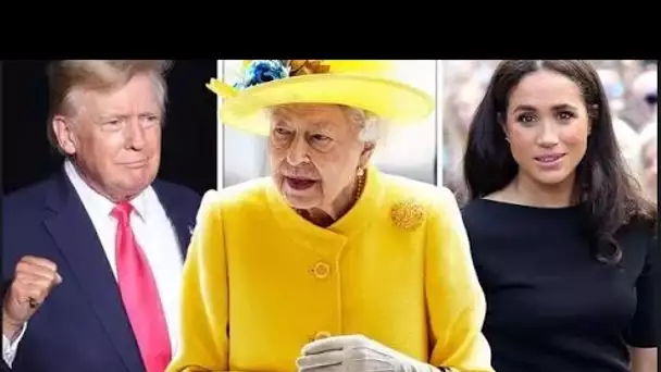 La reine a demandé à Meghan Markle "ce qu'elle pens@it de" Donald Trump lors de leur première rencon