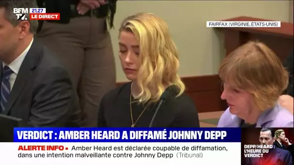 Johnny Depp est également déclaré coupable de diffamation contre Amber Heard
