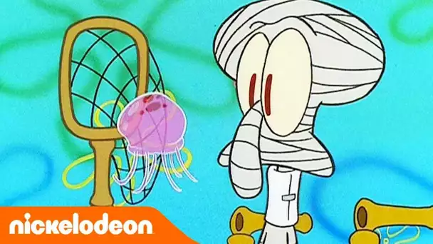 Bob l'éponge | Carlo Tentacule pêche des méduses | Nickelodeon France