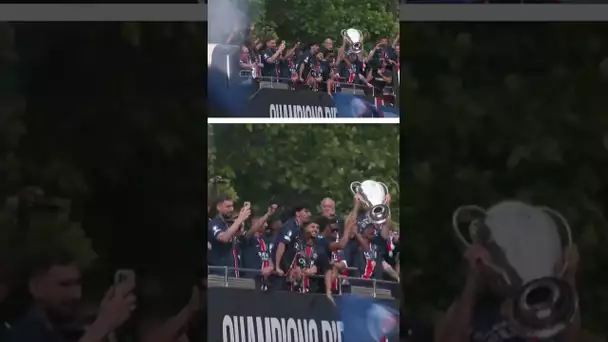 Victoire en Ligue des champions : le PSG acclamé sur les Champs-Elysées
