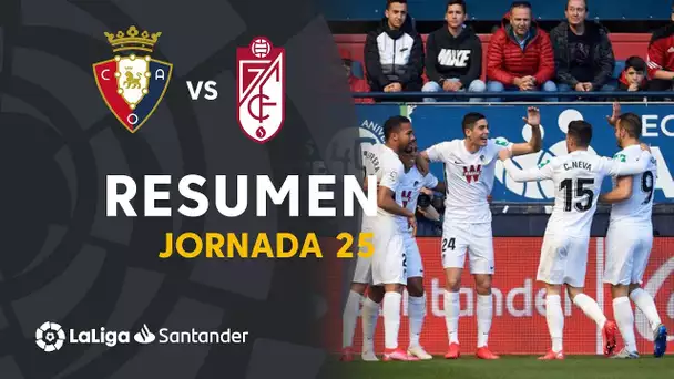 Resumen de CA Osasuna vs Granada CF (0-3)