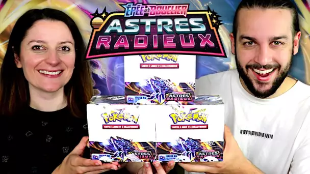 NOTRE PREMIERE OUVERTURE DES NOUVELLES CARTES POKEMON ASTRES RADIEUX EB10 ! DISPLAY ASTRES RADIEUX