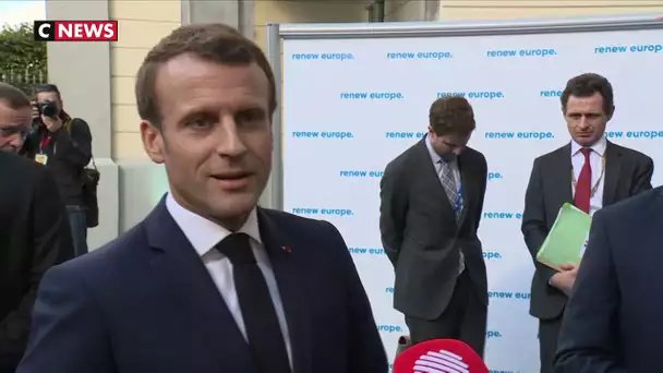 Emmanuel Macron : « Je suis satisfait qu’on ait trouvé cet accord » sur le Brexit