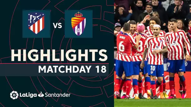Resumen de Atlético de Madrid vs Real Valladolid (3-0)