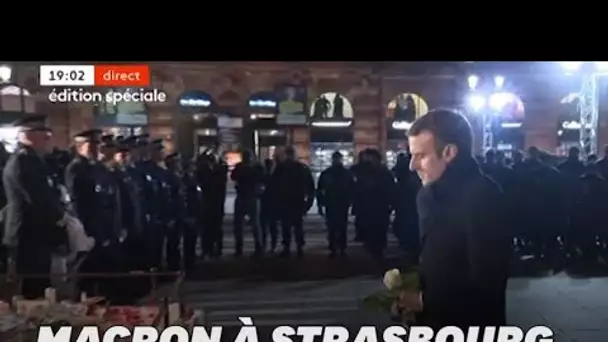 À Strasbourg, l'hommage de Macron aux victimes de l'attentat