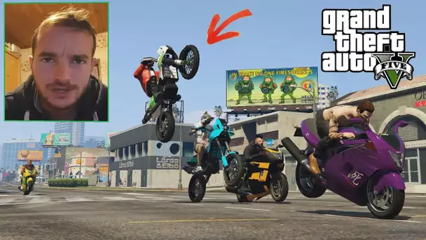 GTA 5 - GROS STUNT AVEC PLEINS D&#039;ABONNES ET FACECAM