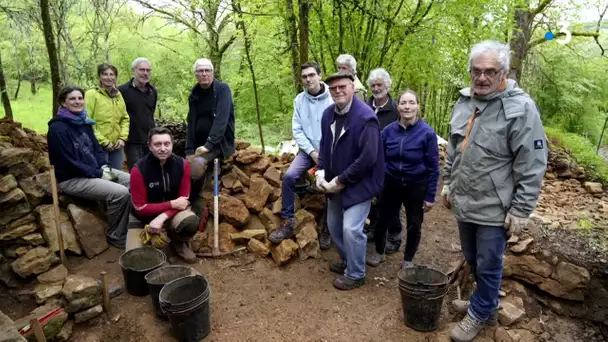 Restauration des murs en pierres sèches de Besançon