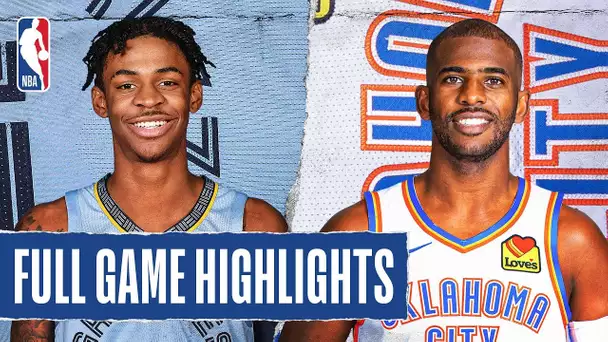 GRIZZLIES at THUNDER | FULL GAME HIGHLIGHTS | December 26, 2019