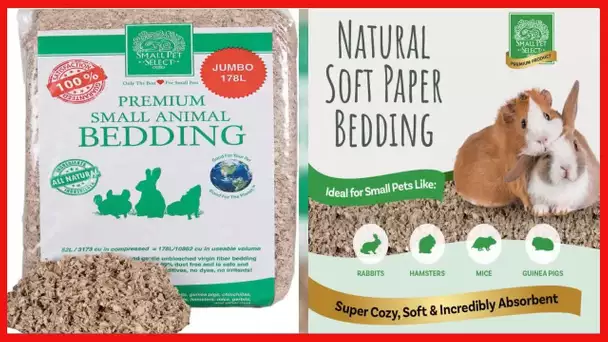 Small Pet Select Premium Small Animal Bedding, Natural Soft Paper Bedding for Small Indoor and