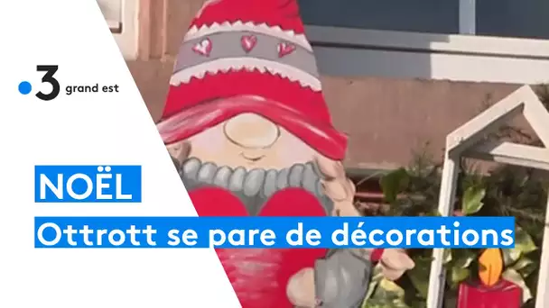 Jacqueline Hoffbeck et les décorations de Noël d'Ottrott