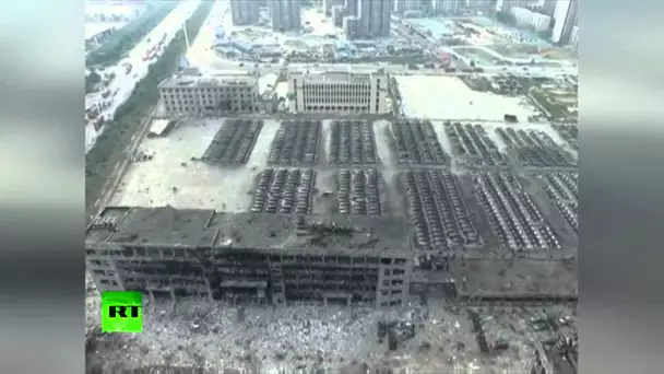 Images aériennes de la catastrophe industrielle de Tianjin