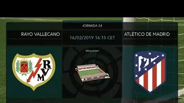 Calentamiento Rayo Vallecano vs Atlético de Madrid