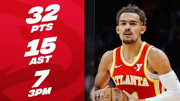 Trae Young Drops 32-PT Double-Double In Hawks W! 🔥| February 2, 2024