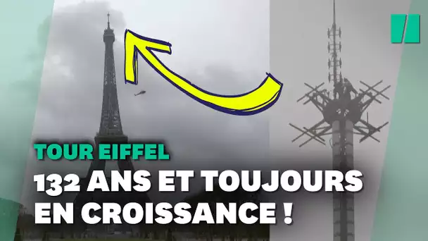 La Tour Eiffel a grandi avec la pose de cette antenne radio