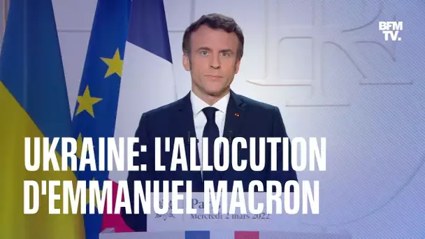 Guerre en Ukraine: l'allocution d'Emmanuel Macron en intégralité
