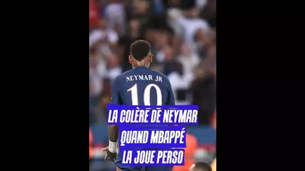 La colère de Neymar quand Mbappé la joue perso 🤔 #shorts
