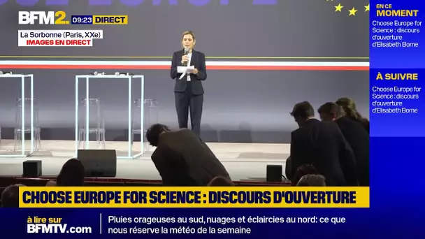 🟡 Suivez l'ouverture de la conférence "Choose Europe for science"