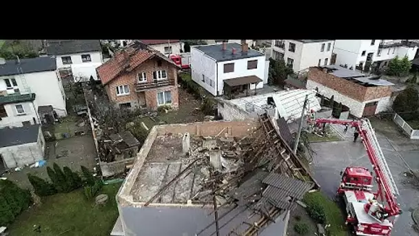 Cinq morts dans de violentes tempêtes en Europe, lourds dégâts en Pologne