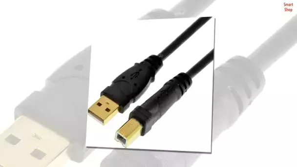 Mediabridge USB 2.0 - A Male to B Male Cable (16 Feet) - High-Speed with Gold-Plated Connectors -