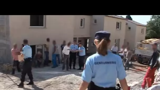 Quand les gendarmes débarquent sur un chantier clandestin