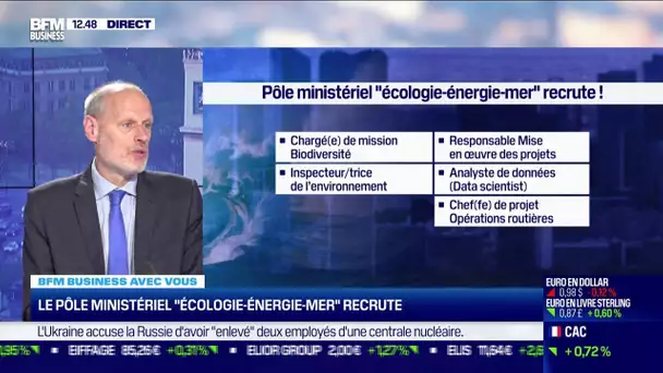 Le pôle ministériel "Ecologie-Energie-Mer" recrute environ 2.300 personnes