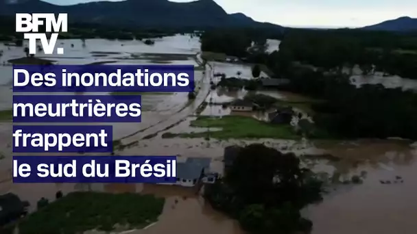 Les images des inondations meurtrières dans le sud du Brésil après des pluies torrentielles