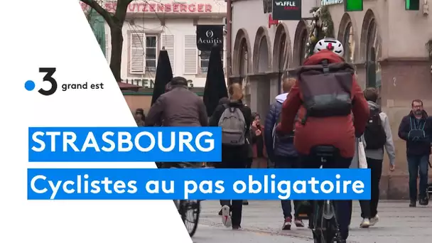 Strasbourg : les cyclistes doivent ralentir dans les aires piétonnes sous peine d'amende