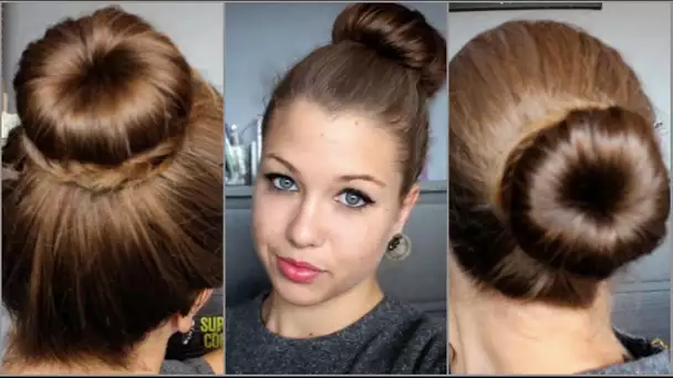 [ Tutoriel Coiffure n°19 ] : 3 Chignons avec un Donut !!