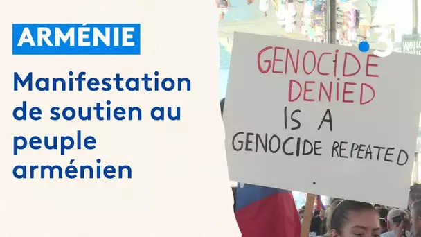 Marseille, rassemblement en soutien au peuple arménien qui fuit le Haut-Karabakh