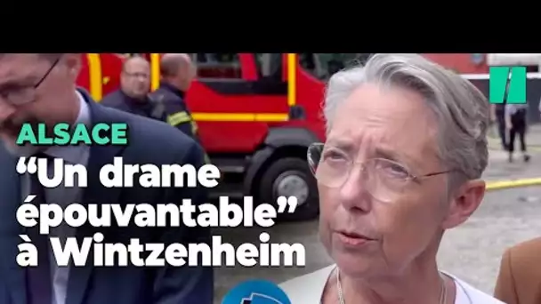 Après l'incendie de Wintzenheim en Alsace, Borne exprime "toute sa tristesse et sa solidarité"