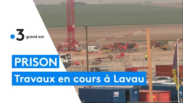 Chantier de la nouvelle prison de Lavau dans l'Aube