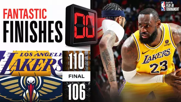 Final 4:01 INSANE ENDING Lakers at Pelicans #SoFiPlayIn | April 16, 2024
